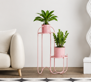 Modern 2 Tier Metal Plant Stand Indoor Outdoor Powder Coated Iron Eco-Friendly Flower <b>Pot</b> <b>Holder</b> Rack Living Room Balcony Home - Product Image 2