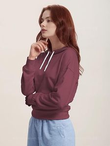 Vente en gros, fabrication OEM ODM, logo personnalisé, marque privée, sweat-shirts en coton uni de style streetwear, coupe ample, pour femmes et hommes - Product Image 4