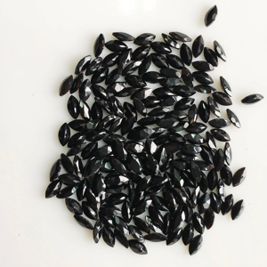 Ónix Negro Natural, Corte Marquesa de 6x3MM, Gemas Sueltas de la Mejor Calidad para Joyería, Red Mountain Gems R3BOMQCT63 - Product Image 2