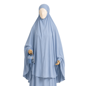 Falda de Oración Musulmana Portátil TAKVA para Mujer, Larga, Sin Mangas, Color Sólido, 100% Poliéster, Ropa Modesta - Product Image 6