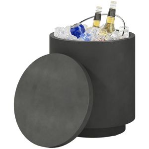 Tavolino da Esterno Grigio Antracite con Vano Portaoggetti e Secchiello Refrigerante per Ghiaccio - Product Image 5