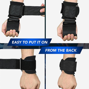 สายรัดข้อมือแบบนีโอพรีนสำหรับยกน้ำหนัก พร้อมสายรัดข้อมือกันลื่น ระบายอากาศได้ดี สำหรับการออกกำลังกายเพาเวอร์ลิฟติ้ง ยูนิเซ็กซ์ - Product Image 6