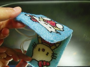 กระเป๋าใส่เหรียญลูกปัดทำมือรูปแมว - กระเป๋าสตางค์สไตล์วินเทจ - Product Image 5