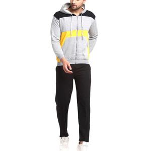Conjunto deportivo informal para hombre, 100% algodón, con sudadera con capucha y cremallera completa, y pantalones de chándal, ecológico, para invierno. - Product Image 1