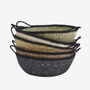 Nouvelle Arrivée Panier de Rangement Tressé à la Main en Jonc de Mer Forme Ronde Organisateur Durable Vente en Gros Fournisseur en Vrac - Product Image 2