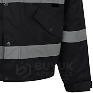 Chaqueta de Seguridad Reflectante Impermeable y Transpirable de Alta Visibilidad, 100% Poliéster, con Paquete de Respirador para Obras de Construcción Industrial - Product Image 4