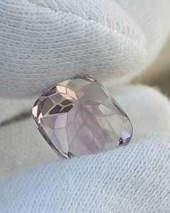 Aigue-marine naturelle taillée en fleur, pierre précieuse violette, pierre brute de qualité supérieure pour la fabrication de bijoux, cristal à facettes - Product Image 2