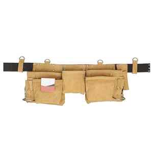 100% Genuine Leather <b>Tool</b> <b>Bag</b> For Sale Heavy Duty Solid Color Customized Logo Factory Wholesale Price - Product Image 2