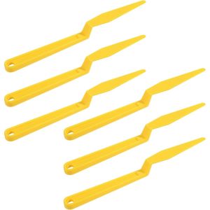 Juego de 6 Espátulas Amarillas para Tintado de Ventanas, con Mango Largo, Flexibles y Resistentes, con Punta Plana para Aplicación de Tintado en Ventanas de Automóviles - Product Image 1