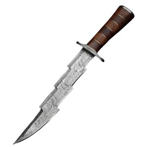 Espada de Acero de Damasco Forjada a Mano, Hoja Fija, DIY OEM, Funcional, Lista para la Batalla, Espada Medieval de Caballero, Espada Ancha, Espada Ninja - Product Image 2