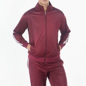 Conjunto deportivo informal de poliéster y nailon para gimnasio, fitness, entrenamiento y jogging para hombre, conjunto de dos piezas, chándal sólido para hombre - Product Image 5