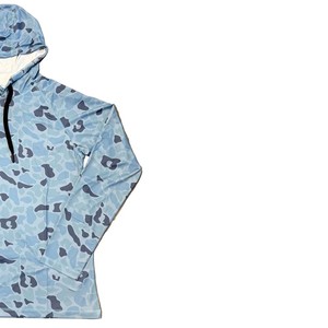 Camiseta Deportiva Unisex con Capucha, Manga Larga, Estampado de Camuflaje, Poliéster que Absorbe la Humedad, para Verano - Product Image 3