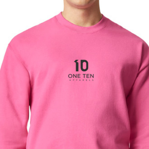 Sudadera de cuello redondo de peso medio para adulto, color rosa limonada, mezcla de algodón suave, unisex, para impresión personalizada al por mayor - Product Image 4