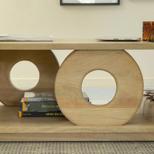 Mesa de centro Vandana Nimbus Vista de madera de mango - Product Image 5