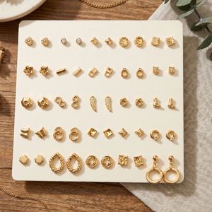 Lot de 25 paires de boucles d'oreilles clous papillon anti-ternissement, tendance, pour femmes et filles - Product Image 2