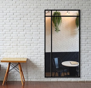 Premium Quality <b>Black</b> <b>Frame</b> Design Mirror Perfect for Office Malls and Modern Commercial Interior Decor Wholesale From India - Product Image 3