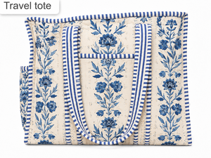 Sac fourre-tout spacieux en toile de coton imprimée PNM pour femme, idéal pour le shopping et la maison, expédié de Delhi - Product Image 1