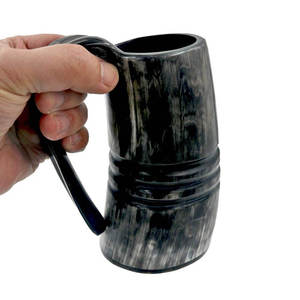 Jarra de cuerno natural Vikinga para beber vino o cerveza, tazas únicas perfectas para fiestas, bodas y otras celebraciones. 2026 - Product Image 5