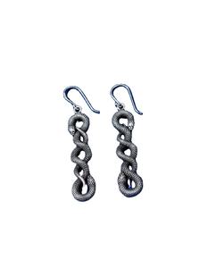 Pendientes de Aro con Diseño de Serpiente de Latón al por Mayor, Chapados en Oro, Estilo Bohemio, Pendientes Colgantes en Espiral de Moda para Mujer - Product Image 1