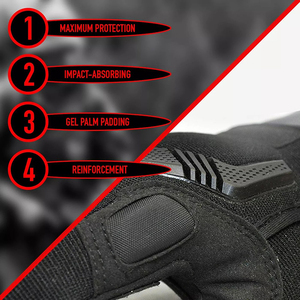 Gants tactiques en cuir pour l'entraînement en salle de sport, les activités de plein air, la randonnée, la chasse et les sports – Meilleures ventes, gants à doigts complets - Product Image 5