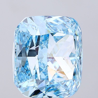 Diamante cultivado en laboratorio de calidad superior, color azul intenso, certificado por IGI, pulido excelente, CVD, piedra suelta para venta al por mayor.