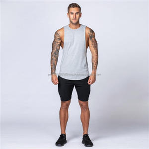 Men's Fitness Tank <b>Top</b> 100% Cotton Sportswear Quick-Drying Breathable <b>Vest</b> Shirt Vintage Style Stringers Plus Size - Product Image 6