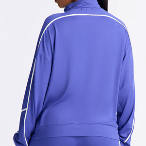 Zipper Custom Made Men Women Summer Nylon Reflective Piping Shell <b>Black</b> <b>Windbreaker</b> Jacket Pants Set Easy Wear Ski Tracksuit - Product Image 3