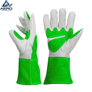 Guantes de Soldadura de Cuero Vacuno de Primera Calidad, Guantes de Soldador de Cuero Suave Antidesgaste, Guantes de Seguridad para Trabajo Industrial, Protección para las Manos - Product Image 1