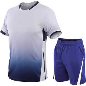 Ensembles d'uniformes de football unisexes pour adultes, col rond, tissu 240g, transfert thermique, qualité supérieure, 100% polyester respirant, logo personnalisé - Product Image 6