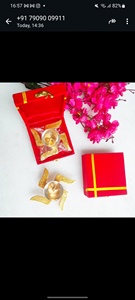 Exquisita Diya con Svantraha Chapada en Oro con Caja de Presentación de Terciopelo Premium, Ideal para Diwali, Puja, Decoración del Hogar, Regalos Espirituales - Product Image 2