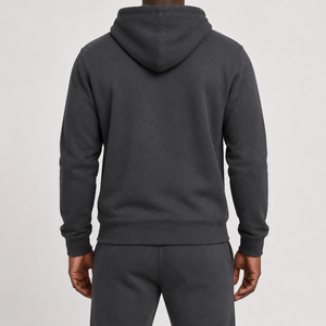 Sweat-shirts à capuche en molleton chaud d'hiver 100% coton de haute qualité, personnalisés pour hommes, épais, avec patch brodé - Product Image 2