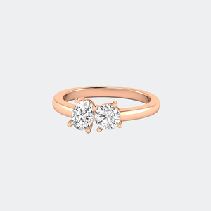 Anillo de Diamantes Toi Et Moi Ovalado de 1.00CTW - Product Image 3