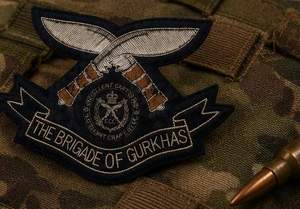 Brig of Gurkhas แผ่นปักลูกไม้คุณภาพสูงสำหรับเย็บติดป้ายผ้าดีไซน์หรูทรงกลมสำหรับเสื้อผ้า - Product Image 4