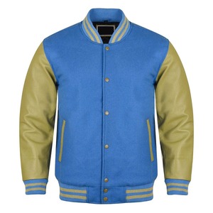 Top Quality OEM Services Custom Cotton Polyester <b>Men</b> Down Varsity <b>Jacket</b> Wholesale Fashion Casual Baseball Varsity <b>Jacket</b> - Product Image 1