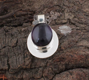 Colgante de Amatista Púrpura Natural Vintage, Plata de Ley 925 Chapada en Platino, Joyería de Piedra Hecha a Mano con Desintoxicación Digital, Energía Reiki - Product Image 4