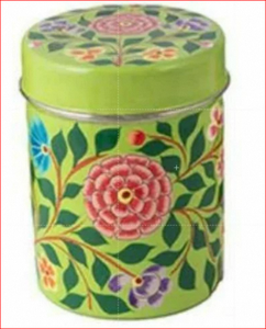 ชุดภาชนะใส่ชาสเตนเลสสตีลเพ้นท์ลายด้วยมือ - Product Image 3