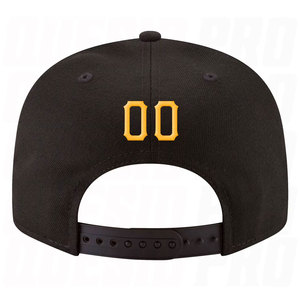 Casquette Snapback Ajustable Noire Or Blanc Brodée Personnalisée avec Visière Plate – Design Premium Brodé – Style Streetwear pour Hommes et Femmes - Product Image 3