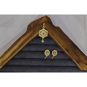 Trendy Designs Indian Ethnic <b>Wedding</b> Micro Plated Premium Quality Traditional Pendant Set With Earrings New Collection for Women - Product Image 1