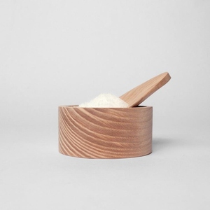 Artisan Wooden Salt Cellar with Magnetic Swivel Lid Handmade Acacia Salt Box <b>Kitchen</b> Seasoning <b>Storage</b> Container - Product Image 5