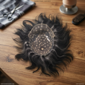 Toupee de Encaje con Cabello Remy Indio, 130% de Densidad, Diseño de Ondas Sueltas en el Centro, 100% Atado a Mano con Nudos Invisibles - Product Image 4