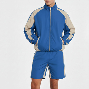 Unisex Winter Printed Windbreaker Shorts Set Breathable Quick Dry High Street Style Custom Logo - Product Image 5
