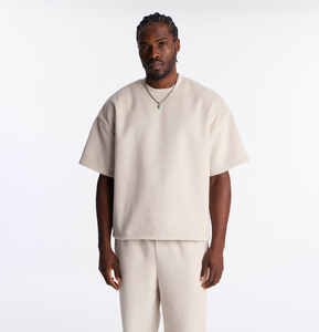 Camiseta Extra Grande con Logotipo Personalizado, 100% Algodón, Calidad de Lujo, Diseño Gráfico, Hombros Caídos, Cuello Extendido, Impresión, Camisetas para Hombre - Product Image 1