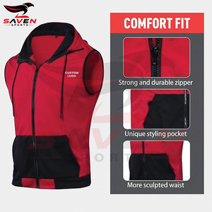 In Reasonable Price Comfortable Unique Design Gym <b>Bodybuilding</b> Best Material Blank Different Colors Workout Sleeveless <b>Hoodies</b> - Product Image 2