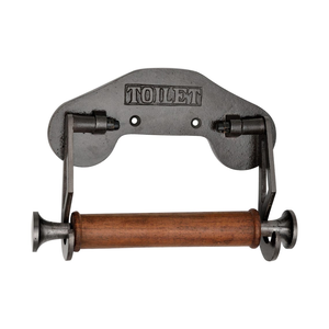 Porte-rouleau de papier toilette vintage en fonte, style rustique, pour salle de bain, fixation murale, accessoires de salle de bain - Product Image 3