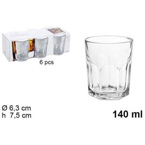 Hispania Glass - Paquete de 6 Vasos de Cristal de 140 ml para Bebidas - Product Image 3