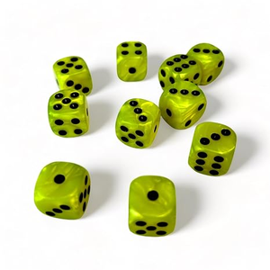 Juego de Dados para Juegos de Mesa RPG FAIZA CRAFT, Hechos a Mano, Ecológicos, con Bordes Afilados de Resina, Forma Personalizada, Pintados a Mano, con Logotipo y Color Personalizados - Product Image 1