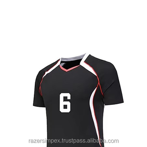 ชุดเสื้อและกางเกงวอลเลย์บอล Razers Impex สำหรับผู้ใหญ่ แบบ unisex ผลิตจากโพลีเอสเตอร์ 100% ระบายอากาศได้ดี แห้งเร็ว ชุดกีฬา พิมพ์ลายด้วยความร้อน - Product Image 2