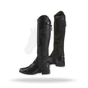 Polainas de equitación personalizadas de cuero para entrenamiento, montar a caballo y competición - Product Image 1