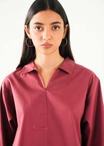 Camisas de Cuello Completo con Botones para Mujer, Ropa de Moda, Color Liso, Cierre de Botones, Diseño con Puños, Blusa, Camisa de Mujer - Product Image 3