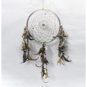 Attrape-rêves en chanvre arc-en-ciel - Product Image 1